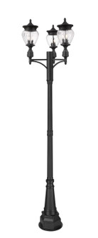 Davina Three Light Outdoor Post Mounted Fixture in Black (224|5016PHMR-3-564P-BK)