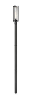 Aura One Light Outdoor Post Mounted Fixture in Black (224|5013PHBR-5009P96-BK)