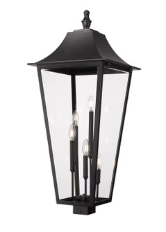 Gannon Five Light Outdoor Post Mount Fixture in Black (224|5008PHXXLS-BK)