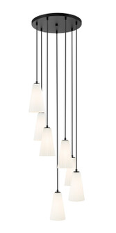 Farrell Seven Light Chandelier in Matte Black (224|3043P6-7R-MB)