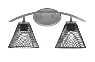 Kurve Two Light Bath Bar in Graphite (200|3722-GP-805-MB)