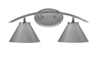 Kurve Two Light Bath Bar in Graphite (200|3722-GP-421-GP)