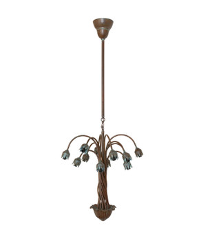 Bronze Lily 12 Light Chandelier Hardware in Natural Bronze Verdigris (57|69485)