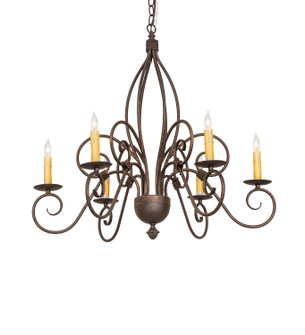 Squire Six Light Chandelier in Gilded Tobacco (57|273533)