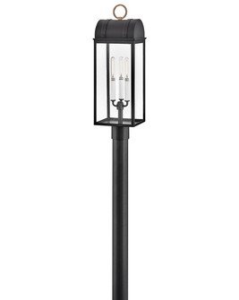 Campbell LED Post Mount in Black (13|10661BK-BU)