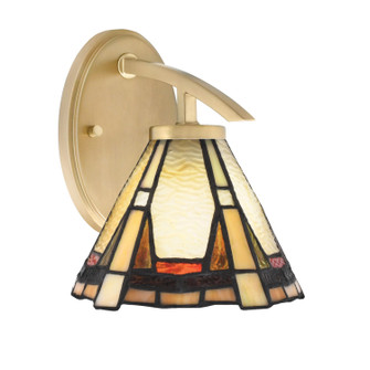 Kurve One Light Wall Sconce in New Age Brass (200|3720-NAB-9345)