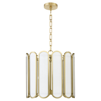 Belleview Four Light Pendant in Aged Brass (19|824-4-80)