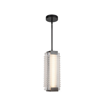 Alai LED Pendant in Urban Bronze/Ribbed Glass (452|PD374316UBCR-UNV)