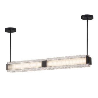 Alai LED Linear Pendant in Urban Bronze/Ribbed Glass (452|LP374247UBCR-UNV)