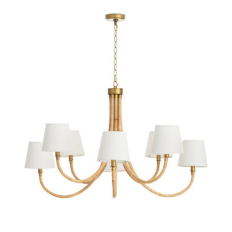 Treble Eight Light Chandelier in Natural (400|16-1390)