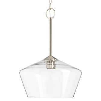 Morbelle One Light Pendant in Polished Nickel (59|55201-PN)