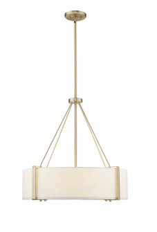 Telfar Three Light Pendant in Modern Gold/White (59|28203-MG/WH)