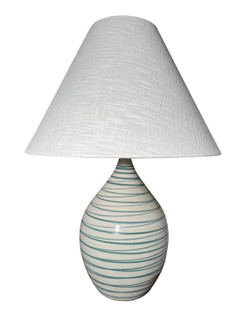 Scatchard One Light Table Lamp in Emerald Wave (30|GS400-EW)
