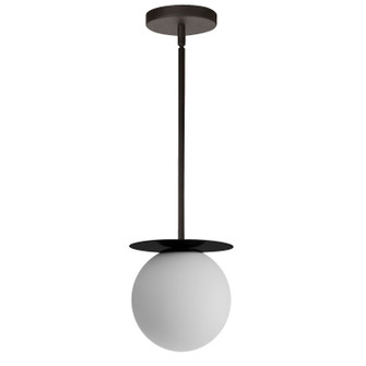 Burlat One Light Pendant in White (216|BUR-51P-MB-WH)