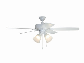 Twist N Click 4 Light 52'' Ceiling Fan in White (46|TCE52W5C4-C)