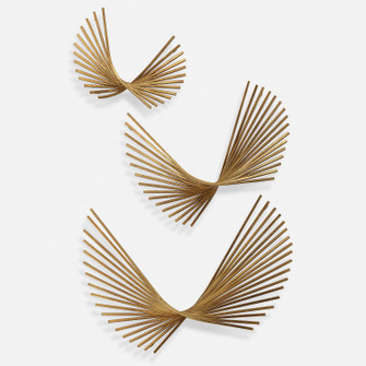 Coreograph Wall Decor Set/3 in Antique Gold Leaf (52|04375)