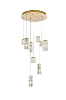 Aston LED Pendant in Satin Gold (173|3680D9SG)