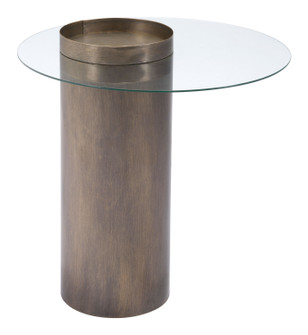 Emi End Table in Antique Gold, Clear (339|101494)
