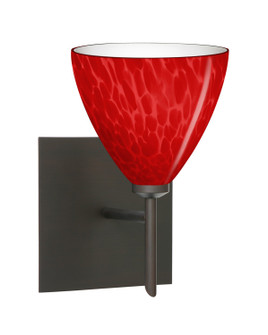 Besa Mia Mini Sconce with Square Canopy LED Wall Sconce in Bronze (74|1SW-1779RC-LED-BR-SQ)