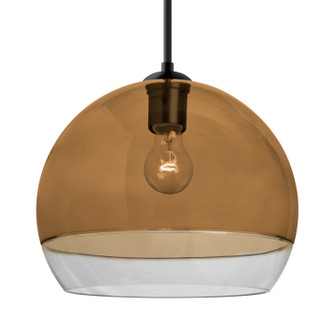 Besa Ally 12 Pendant One Light Pendant in Black (74|1JT-ALLY12AM-BK)