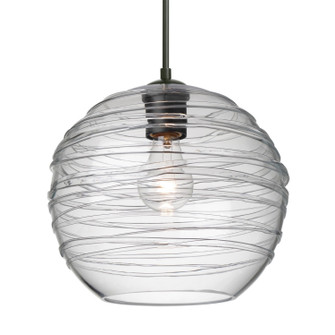 Besa Wave 10 Pendant One Light Pendant in Black (74|1JT-462761-BK)