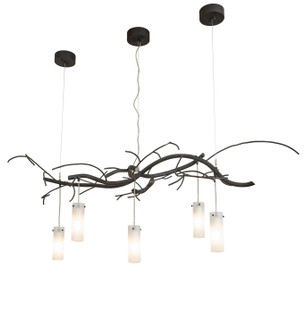 Winter Solstice Five Light Chandelier in Costello Black (57|273962)