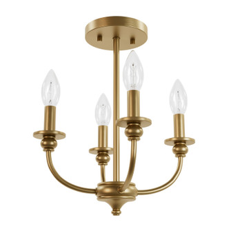 Southcrest Four Light Flush Mount in Luxe Gold (47|48068)