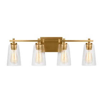 Mercer Four Light Vanity in Burnished Brass (454|VS24304BBS)