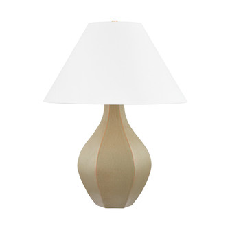 Abescon One Light Table Lamp in Aged Brass/Ceramic Cocoon (70|L7029-AGB/CCN)