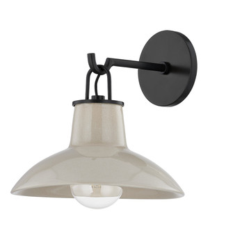 Pottersville One Light Wall Sconce in Distressed Bronze/Ceramic Ivory Crackle (70|1913-DB/CIC)