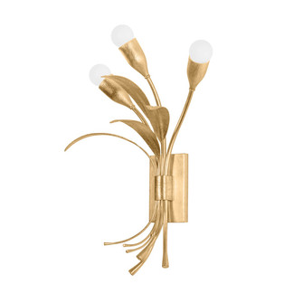 Bilston Three Light Wall Sconce in Vintage Gold Leaf (70|1903-VGL)