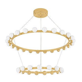 Linus LED Chandelier in Vintage Brass (68|484-46-VB)