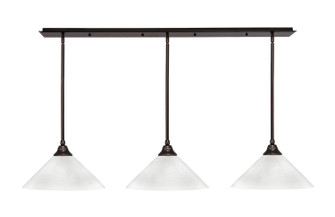 Stem Three Light Linear Pendalier in Dark Granite (200|48-DG-2161)