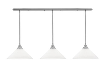Stem Three Light Linear Pendalier in Brushed Nickel (200|48-BN-318)