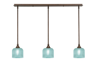 Stem Three Light Linear Pendalier in Bronze (200|36-BRZ-4615)
