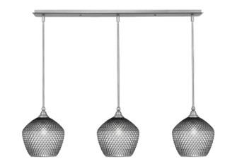 Stem Three Light Linear Pendalier in Brushed Nickel (200|36-BN-4922)
