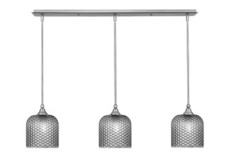 Stem Three Light Linear Pendalier in Brushed Nickel (200|36-BN-4912)