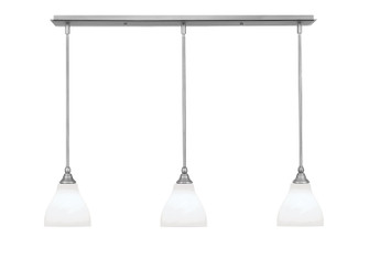 Stem Three Light Linear Pendalier in Brushed Nickel (200|36-BN-4761)