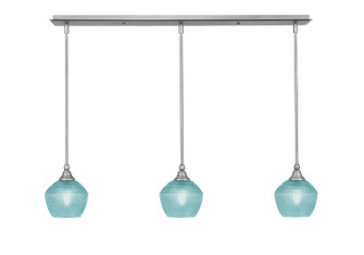 Stem Three Light Linear Pendalier in Brushed Nickel (200|36-BN-4625)