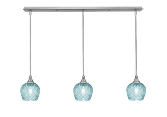 Stem Three Light Linear Pendalier in Brushed Nickel (200|36-BN-4605)