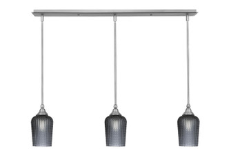 Stem Three Light Linear Pendalier in Brushed Nickel (200|36-BN-4252)