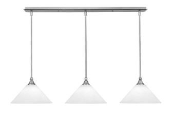 Stem Three Light Linear Pendalier in Brushed Nickel (200|36-BN-2121)
