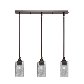 Stem Three Light Linear Pendalier in Dark Granite (200|25-DG-542)