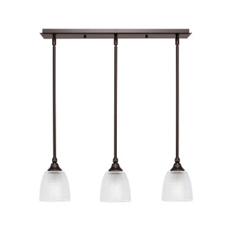 Stem Three Light Linear Pendalier in Dark Granite (200|25-DG-500)