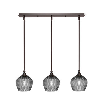 Stem Three Light Linear Pendalier in Dark Granite (200|25-DG-4602)