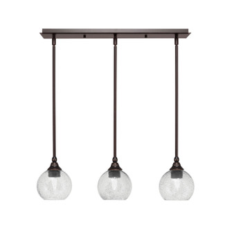 Stem Three Light Linear Pendalier in Dark Granite (200|25-DG-4102)