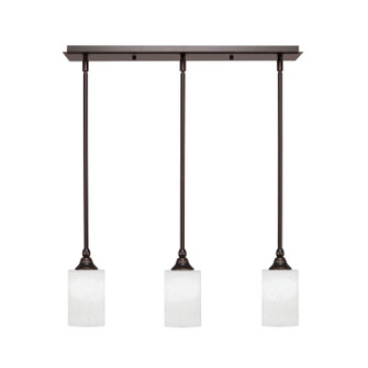 Stem Three Light Linear Pendalier in Dark Granite (200|25-DG-310)