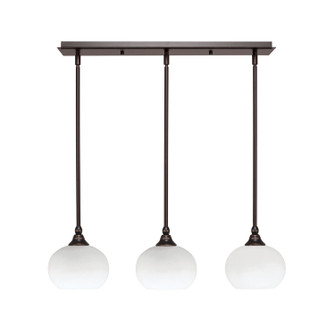 Stem Three Light Linear Pendalier in Dark Granite (200|25-DG-212)