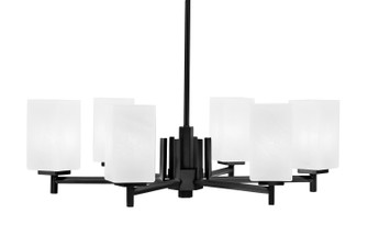 Franklin Six Light Chandelier in Matte Black (200|1206-MB-541)