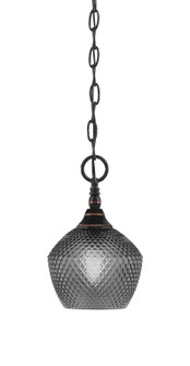 Chain One Light Mini Pendant in Black Copper (200|11-BC-4622)